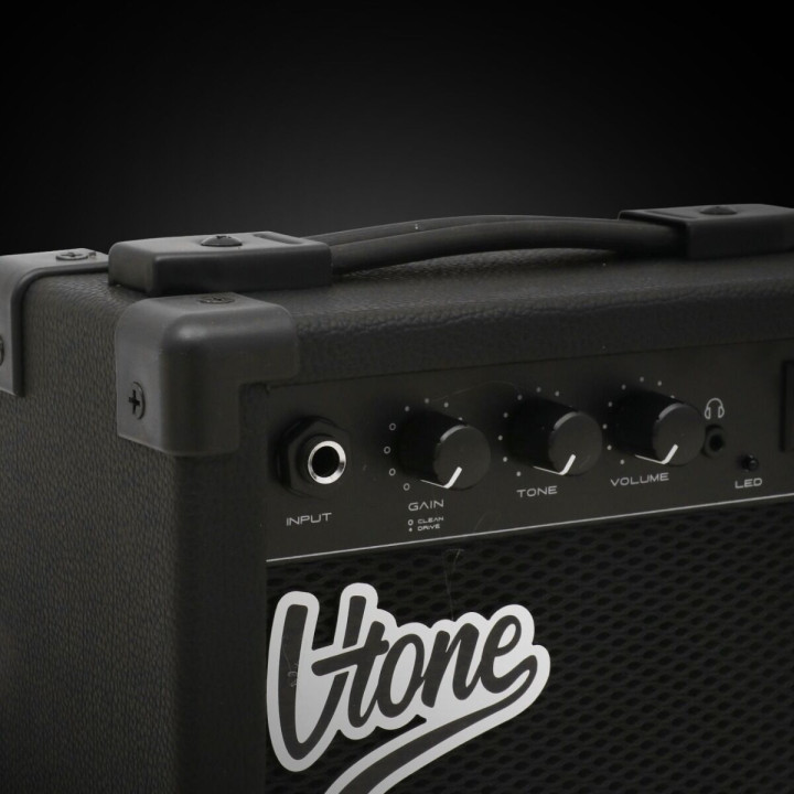 V-TONE AMP10 wzmacniacz 10W do gitary elektrycznej tranzystorowy czarny efekt drive wyjście słuchawkowe