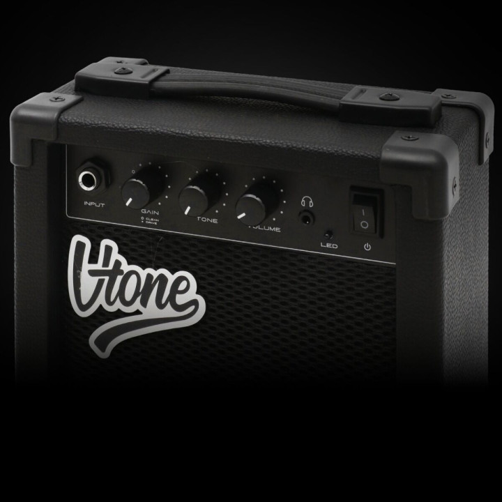 V-TONE AMP10 wzmacniacz 10W do gitary elektrycznej tranzystorowy czarny efekt drive wyjście słuchawkowe