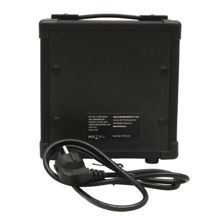 V-TONE AMP10 wzmacniacz 10W do gitary elektrycznej tranzystorowy czarny efekt drive wyjście słuchawkowe