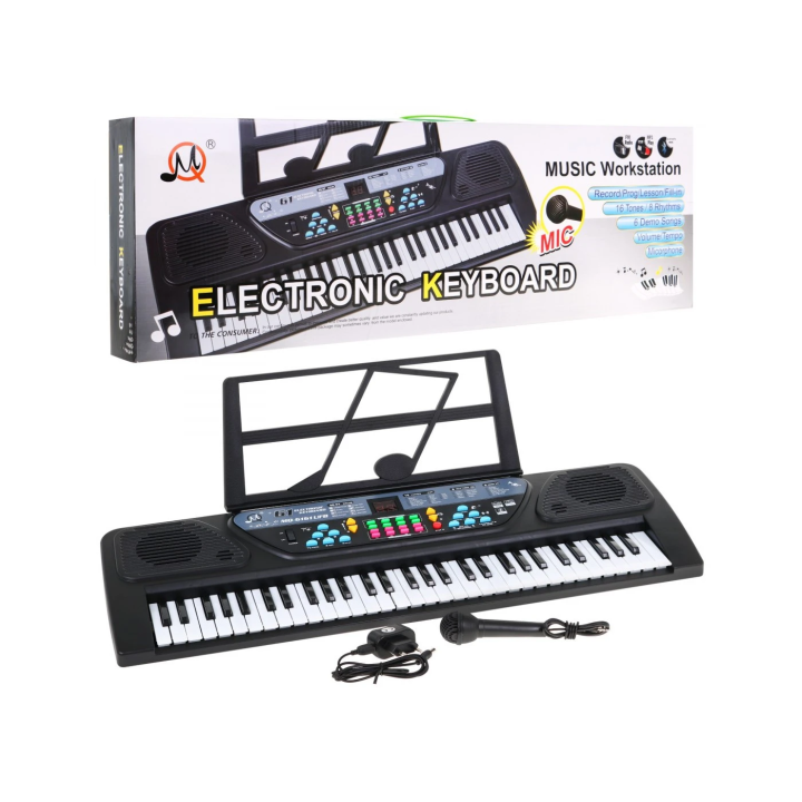 OUTLET MQ-6161UFB Keyboard z trybem nauki dla dzieci 5+ Stojak na nuty Mikrofon + Nagrywanie