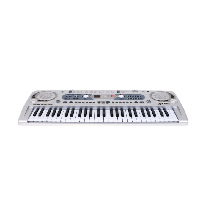 OUTLET MQ-824USB Keyboard dla dzieci 5+ Mikrofon + Nagrywanie USB Srebrny
