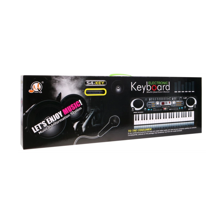OUTLET MQ-824USB Keyboard dla dzieci 5+ Mikrofon + Nagrywanie USB Srebrny