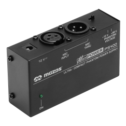 OUTLET MOZOS PS400 zasilacz phantom +48V +12V do mikrofonów XLR