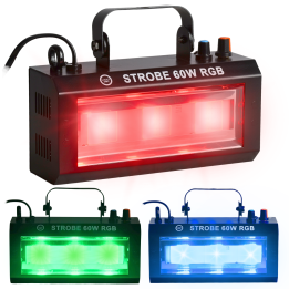 OUTLET LIGHT4ME STROBE 60W RGB efekt oświetleniowy stroboskop sceniczny 3x20W COB LED