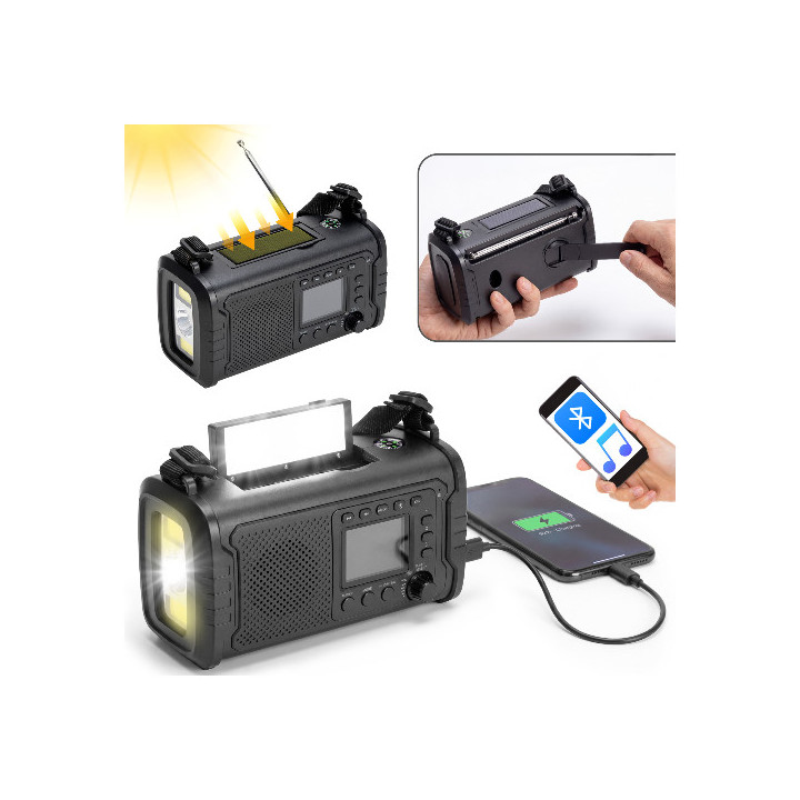 REDLEAF RF01 Radio przenośne 20000 mAh - czarne