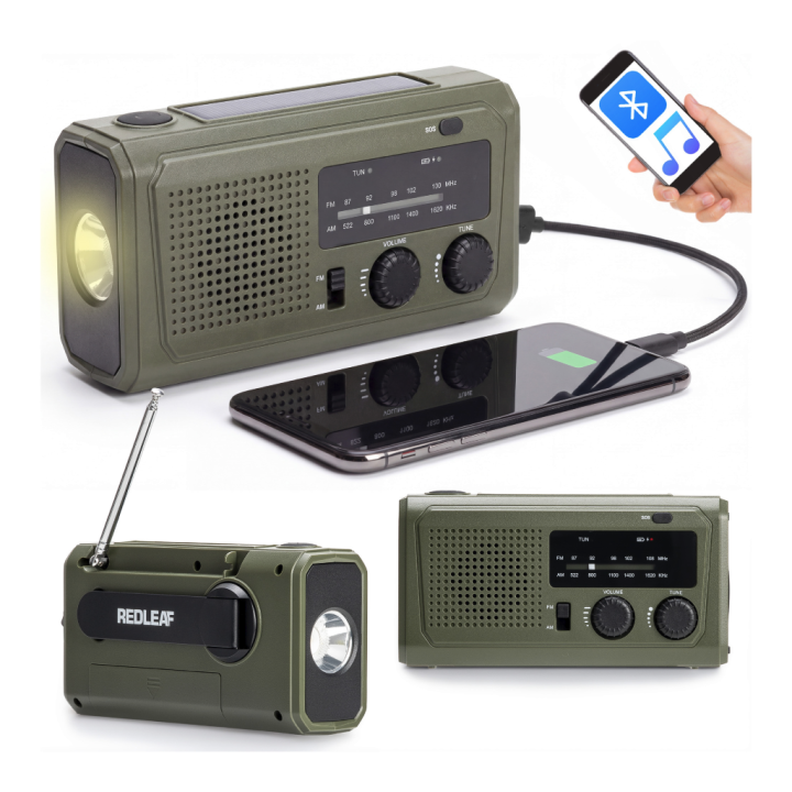 REDLEAF RF02 Radio przenośne 4500 mAh - zielone