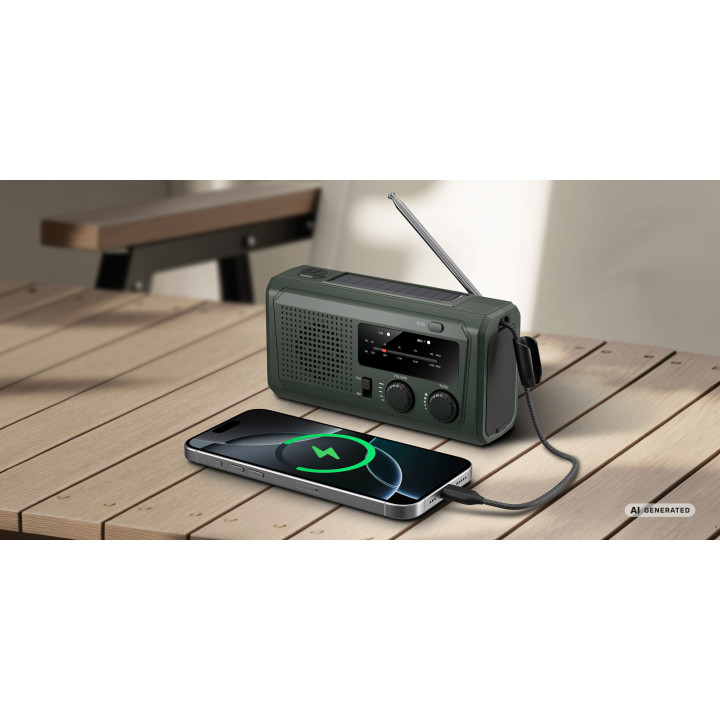 REDLEAF RF02 Radio przenośne 4500 mAh - zielone