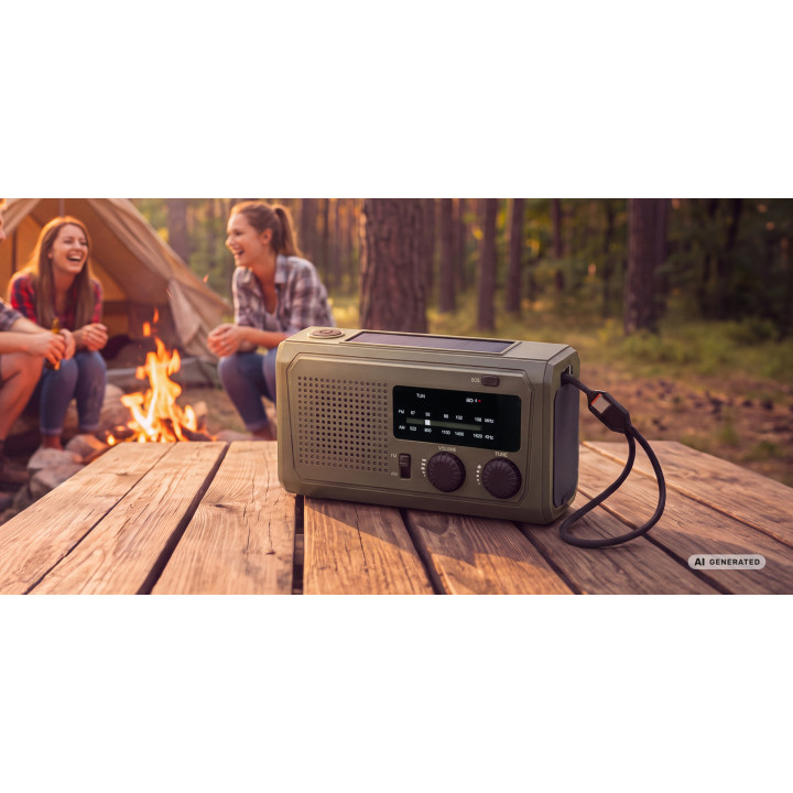 REDLEAF RF02 Radio przenośne 4500 mAh - zielone