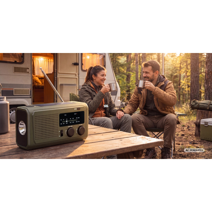 REDLEAF RF02 Radio przenośne 4500 mAh - zielone