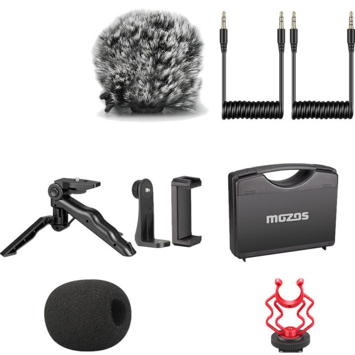 MOZOS MKIT-600PRO mikrofon DSLR do aparatu i telefonu