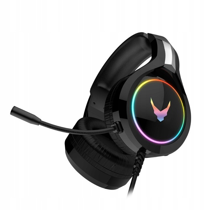 Varr VH6060B sluchawki nauszne z mikrofonem RGB