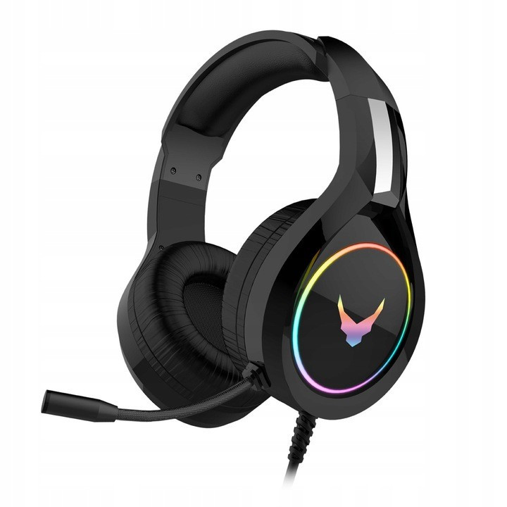 Varr VH6060B sluchawki nauszne z mikrofonem RGB