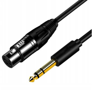 MOZOS MCABLE-XLR-FJ kabel mikrofonowy zenski XLR - wtyk Jack