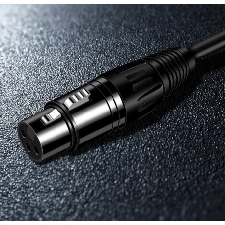 MOZOS MCABLE-XLR-FJ kabel mikrofonowy żeński XLR - wtyk Jack 6,3mm 3m