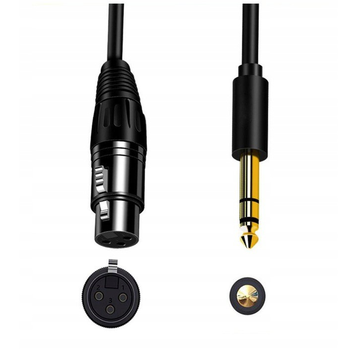 MOZOS MCABLE-XLR-FJ kabel mikrofonowy zenski XLR - wtyk Jack
