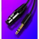 MOZOS MCABLE-XLR-FJ kabel mikrofonowy żeński XLR - wtyk Jack 6,3mm 3m