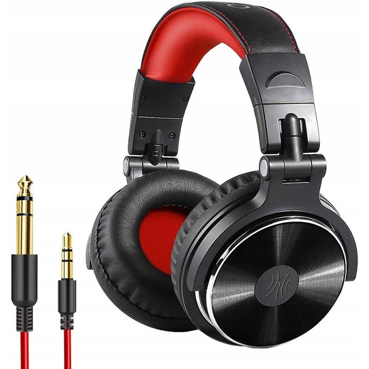 ONEODIO PRO-10 sluchawki nauszne czerwone
