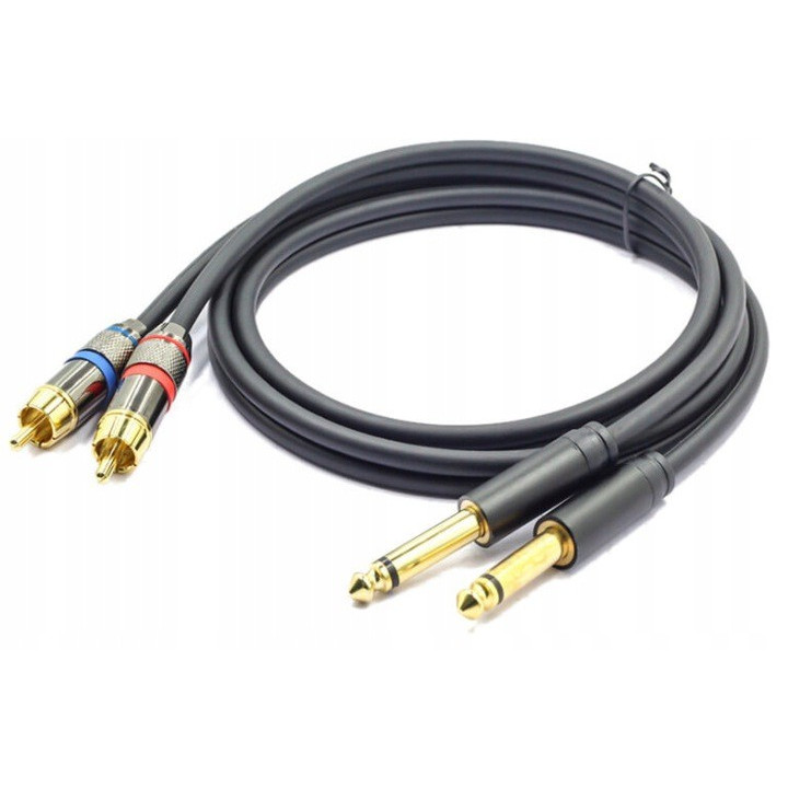 MOZOS MCABLE-2JT2R 2x jack 6,3mm - 2x RCA