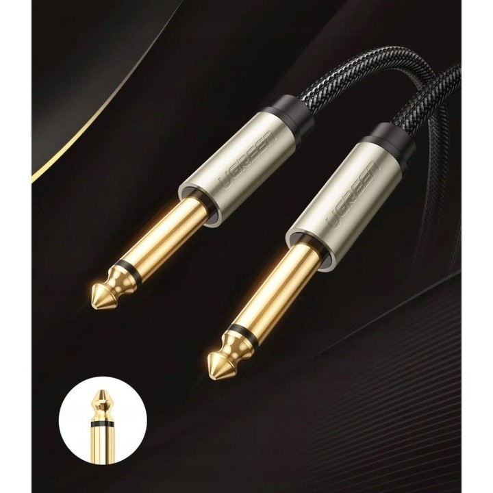 UGREEN 10636 Kabel jack-jack 6.3mm - 1m