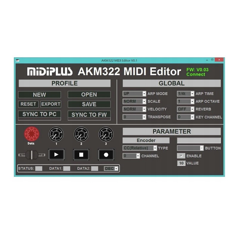 MIDIPLUS AKM322 Klawiatura sterująca - USB