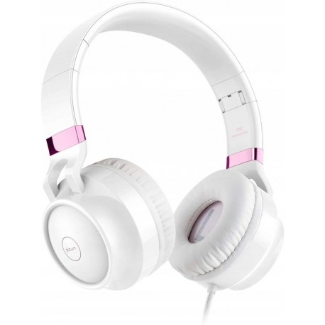 PICUN C60-WHGLD słuchawki przewodowe biało-różowe