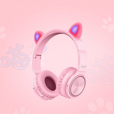 PICUN LUCKY-PINK słuchawki bezprzewodowe różowe