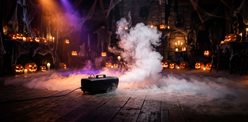 Wytwornica dymu na Halloween: jaką kupić, jaki płyn i kiedy wybrać ciężki dym